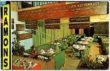 Ramons Restaurant 1960s dining room space